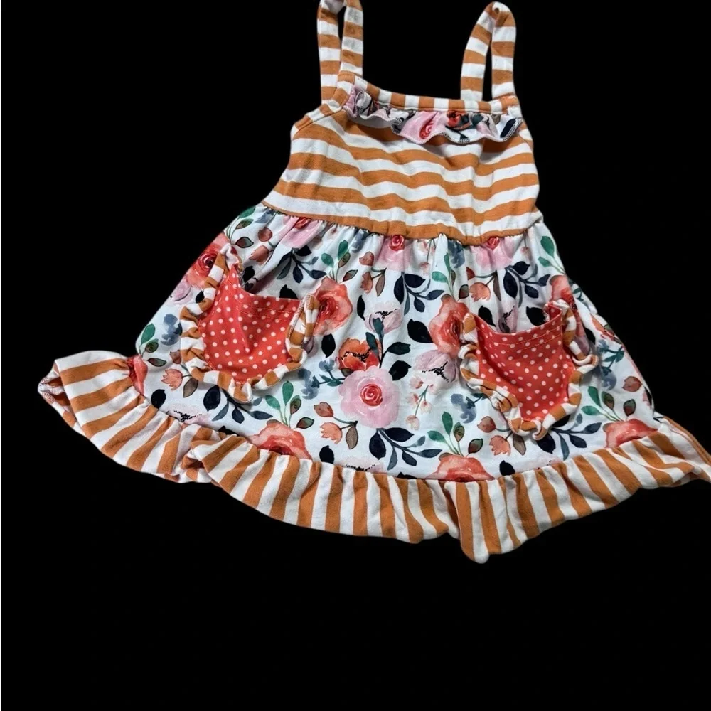 Floral and Striped Kids Matching Set